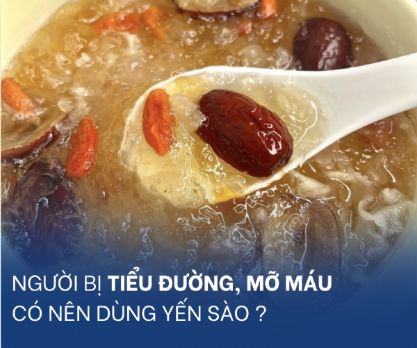 NGƯỜI BỊ TIỂU ĐƯỜNG & MỠ MÁU CÓ NÊN DÙNG YẾN SÀO ?